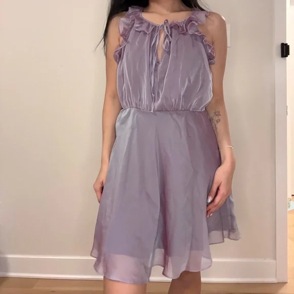 Kimchi Blue Lavender Ruffle Dress - Picture 2 of 2